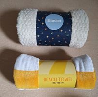 Coop Kuscheldecke neu und Coop Beach Towel neu