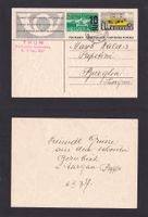 Briefmarken Ausstellung THUN Ganzsache mit ProAero 7.11.1937