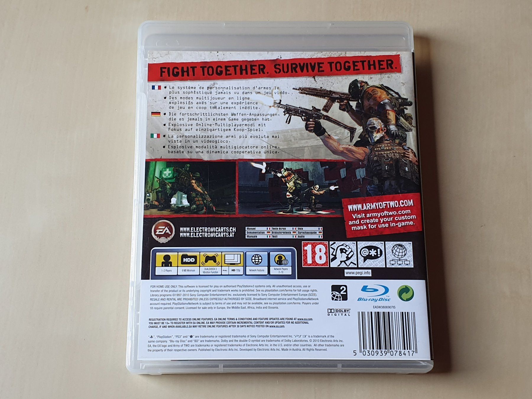 Sony Giochi: Army of Two The 40th Day – Usato da Stansstad venduto da collectorsshop 1