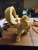 Grosser Elefant Elfenbeinimitat 27cm hoch (Q)
