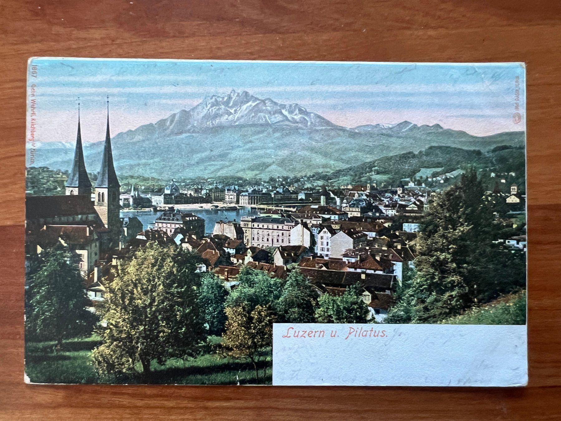 Cartoline postali: AK  1902  Luzern       (G2023) – Usato da Hinwil venduto da Sidi4