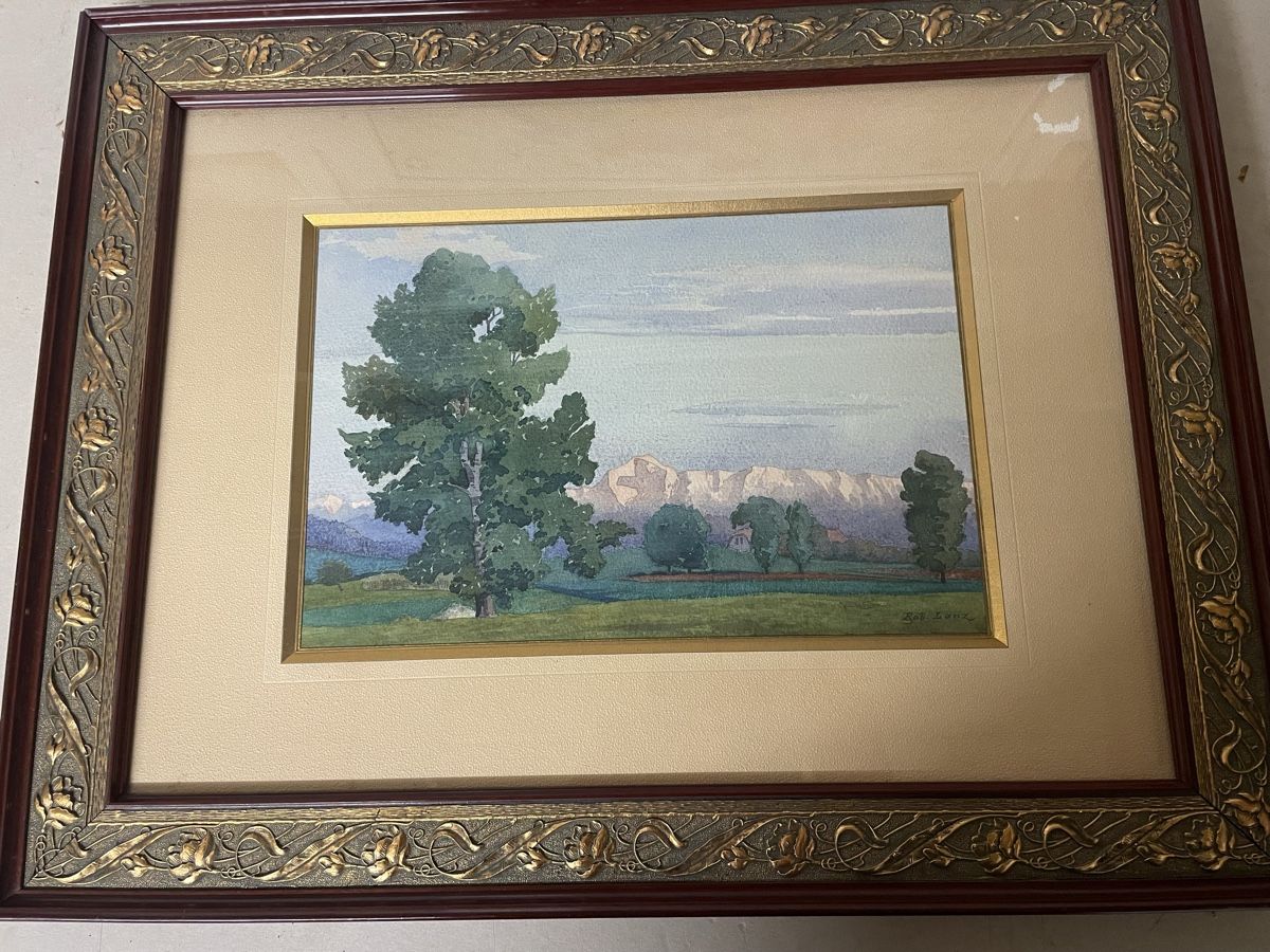 Poster & Bilder: Robert Lanz, Aquarell, um 1900 – Gebraucht aus Hindelbank von chinok01