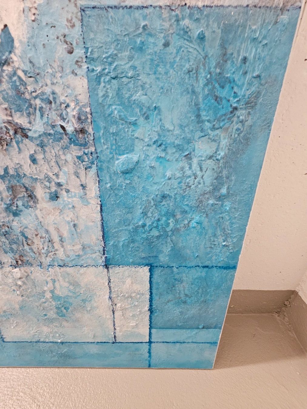 Dipinti: Acrylbild 90x70 cm - blau/weiss – Usato da Sirnach venduto da pius062 1
