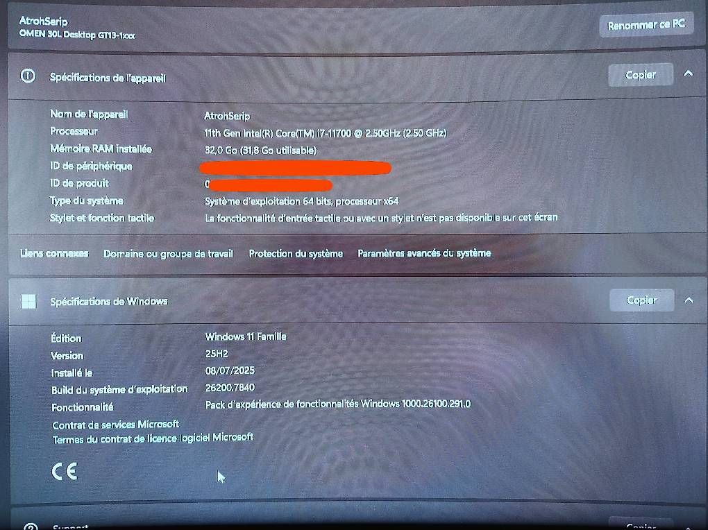 Intel PCs: Omen hp 30L RTX 3070 – Gebraucht aus Monthey von atr_6x7j 2