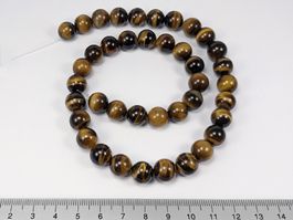Tigerauge Strang 10mm,  40cm Länge
