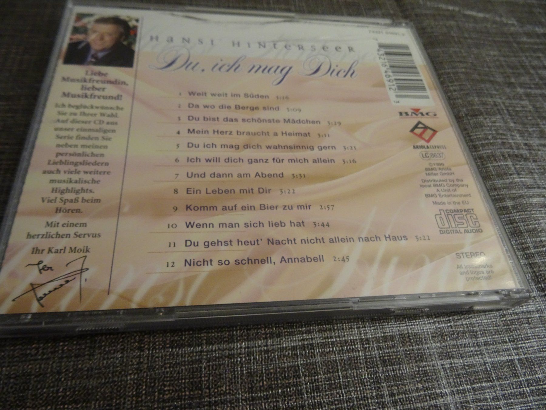 CD: Hansi Hintersser - Du, ich mag dich CD – Usato da Olten venduto da Disc-Ausverkauf 1