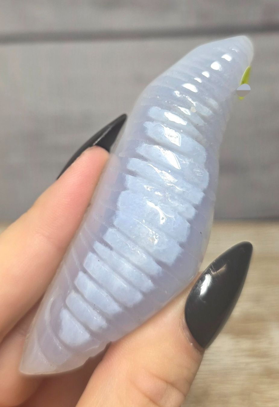 Minerali & Pietre curative: Blue lace Achat Schnitzerei 58g – Nuovo e nell'imballaggio originale da Matzingen venduto da Shay_Crystalz 1