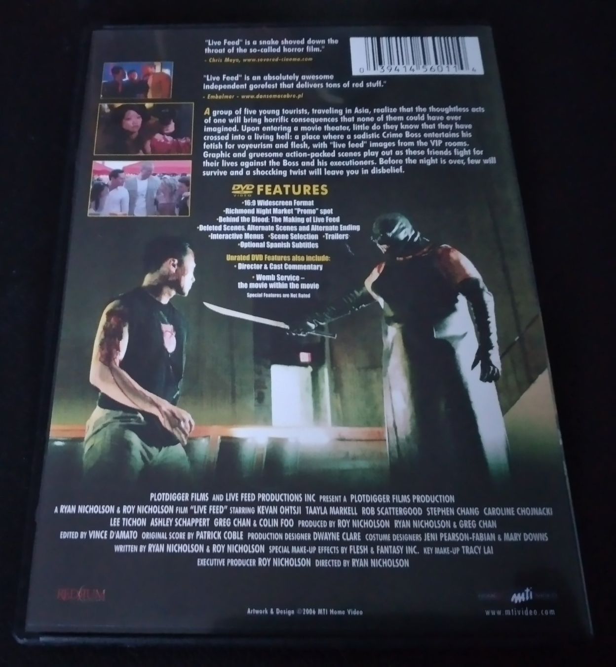 Tutti i DVDs: Live Feed uncut – Usato da Dietwil venduto da Vrilodin 1