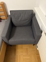 Gemütlicher Sessel, grau, gut erhalten, für gemütliche Abend