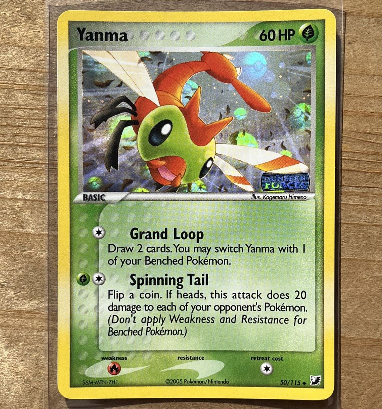 Pokémon Carte collezionabili: Yanma Ex Unseen Forces 50/115 Reverse Holo – Usato da Dornach venduto da Deco89