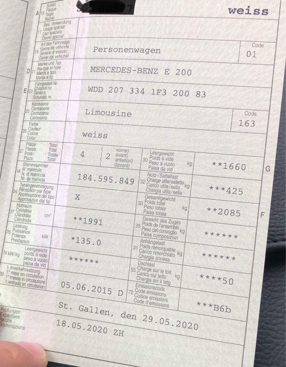 Mercedes-Benz Automobili: Mercedes Benz E-200 coupé – Usato da St. Gallen venduto da radi.b 6