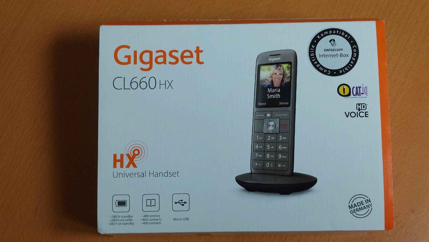 Gigaset Telefoni: Gigaset CL660HX DECT Universal Handset mit Ladestation – Usato da Menziken venduto da Fasand