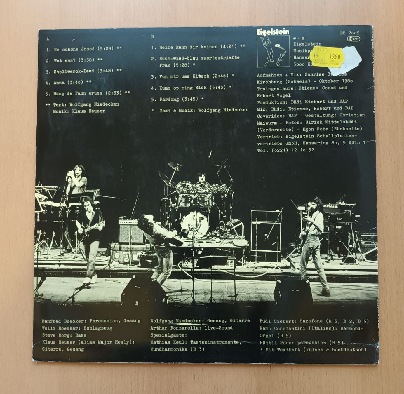 Schallplatten: BAP Affjetaut LP 1980 DE VG+ – Gebraucht aus zurich von Skauktion 2