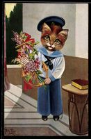 Arthur Thiele: Katze im Matrosenanzug mi