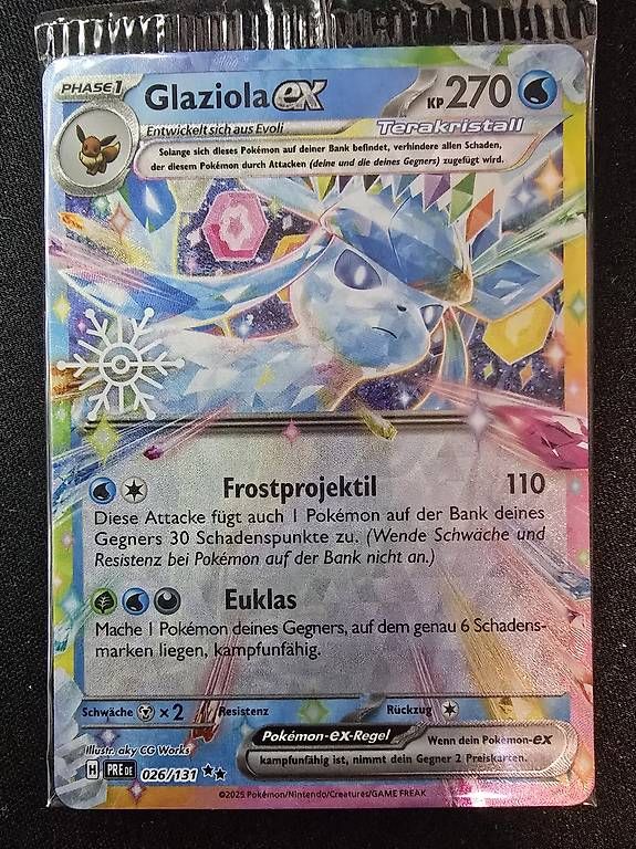 Pokémon Carte collezionabili: Pokemon Glaziola ex 026/131 Snowflake sealed – Nuovo e nell'imballaggio originale da Regensdorf venduto da E-Smiley