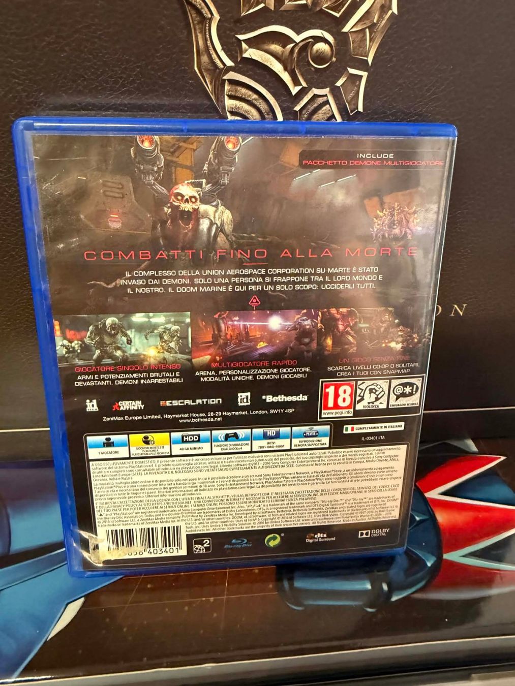 Sony Giochi: Doom Sony Playstation 4 – Usato da Giubiasco venduto da Ticinerd 1