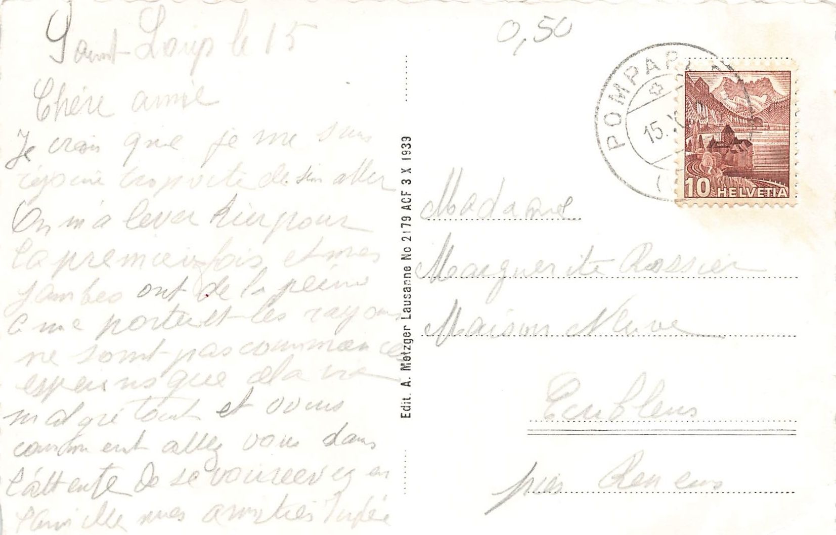 Cartes postales: Saint Loup (VD) Maison Mère – D'occasion à Biasca par Blenio71 1