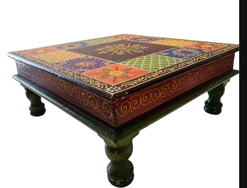 Tavoli: Table basse Indienne en bois – Nuovo e nell'imballaggio originale da Vernier venduto da 19pigments 1