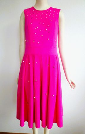 UTA RAASCH DesigneSommer Kleid BW-Jersey Perlen Deko, Gr. 38