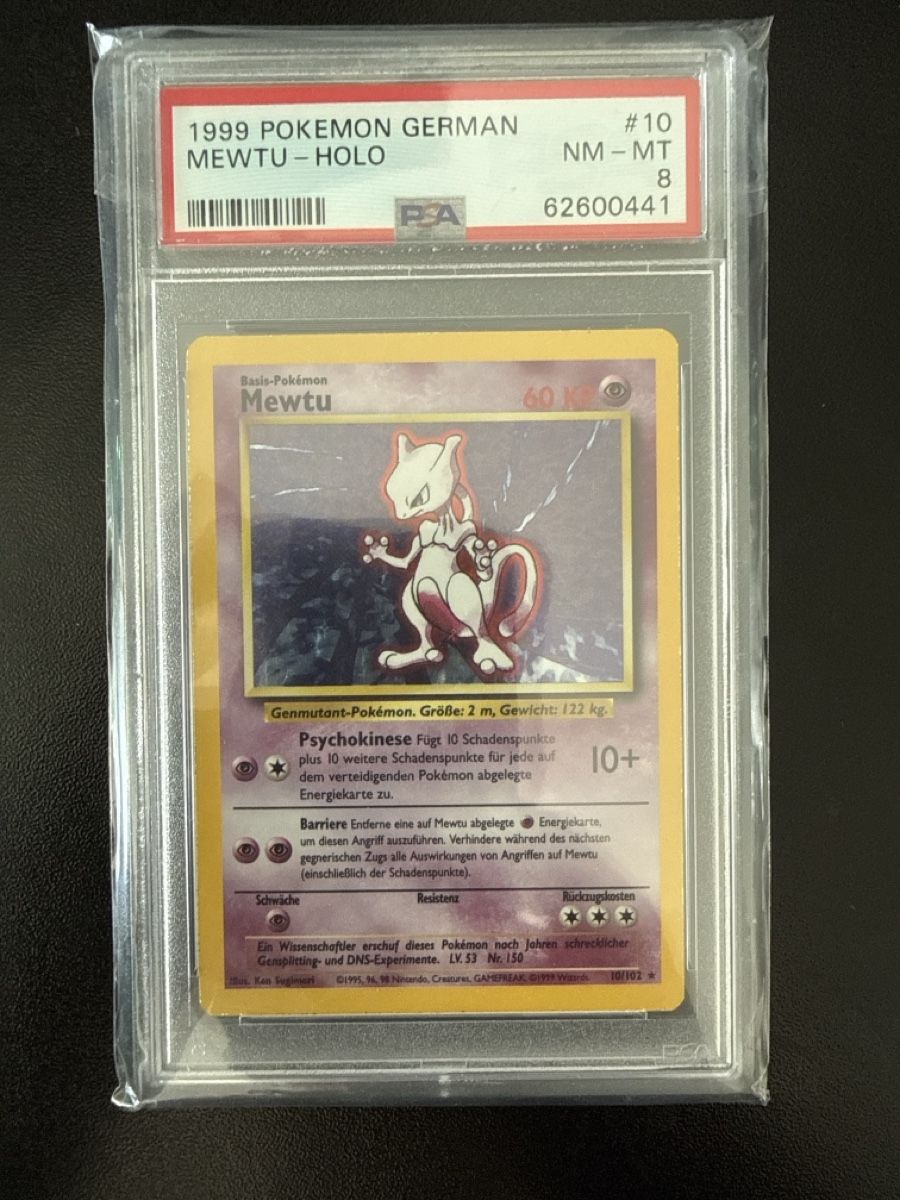 Pokémon Carte collezionabili: Mewtu Base 1999 PSA 8  – Usato da Dübendorf venduto da godpack