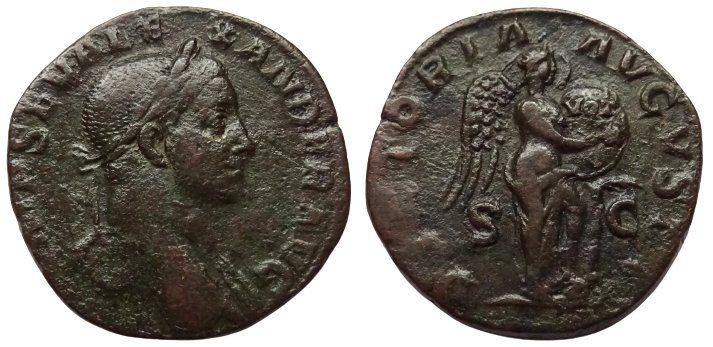 Tutti le monete: SEVERUS ALEXANDER sesterz – Usato da La Sarraz venduto da classicworldcoins