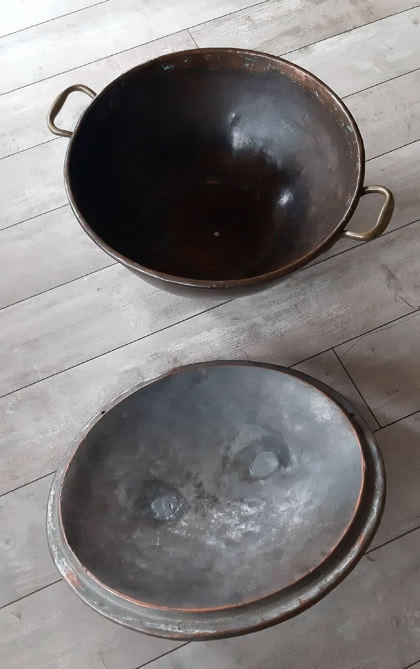 Pentole: Wunderbarer grosser Kupfertopf  - Topf  -  Schale mit Deckel – Usato da Tagelswangen venduto da BrigittaC01 6