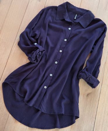 Bluse elegant,dunkelblau,angenehmer Stoff,Gr.S