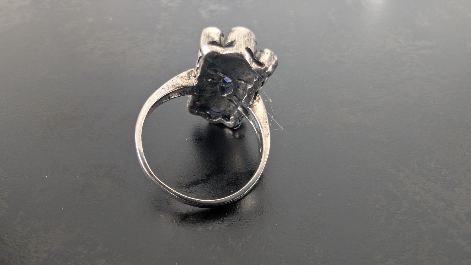 Anelli: Vintage Ring mit Amethyst und Markasit, Silber 925 – Usato da Egg b. Zürich venduto da leroy711 5
