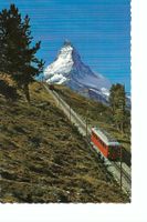 GORNERGRATBAHN mit Matterhorn, Zermatt, Mont Cervin