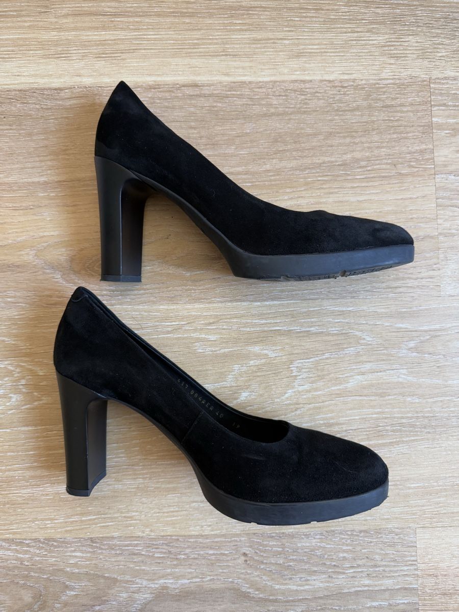 Geox Scarpe da donna: Escarpins cuir noir daim Geox, p.40 – Usato da Tavannes venduto da Thriftshop 3