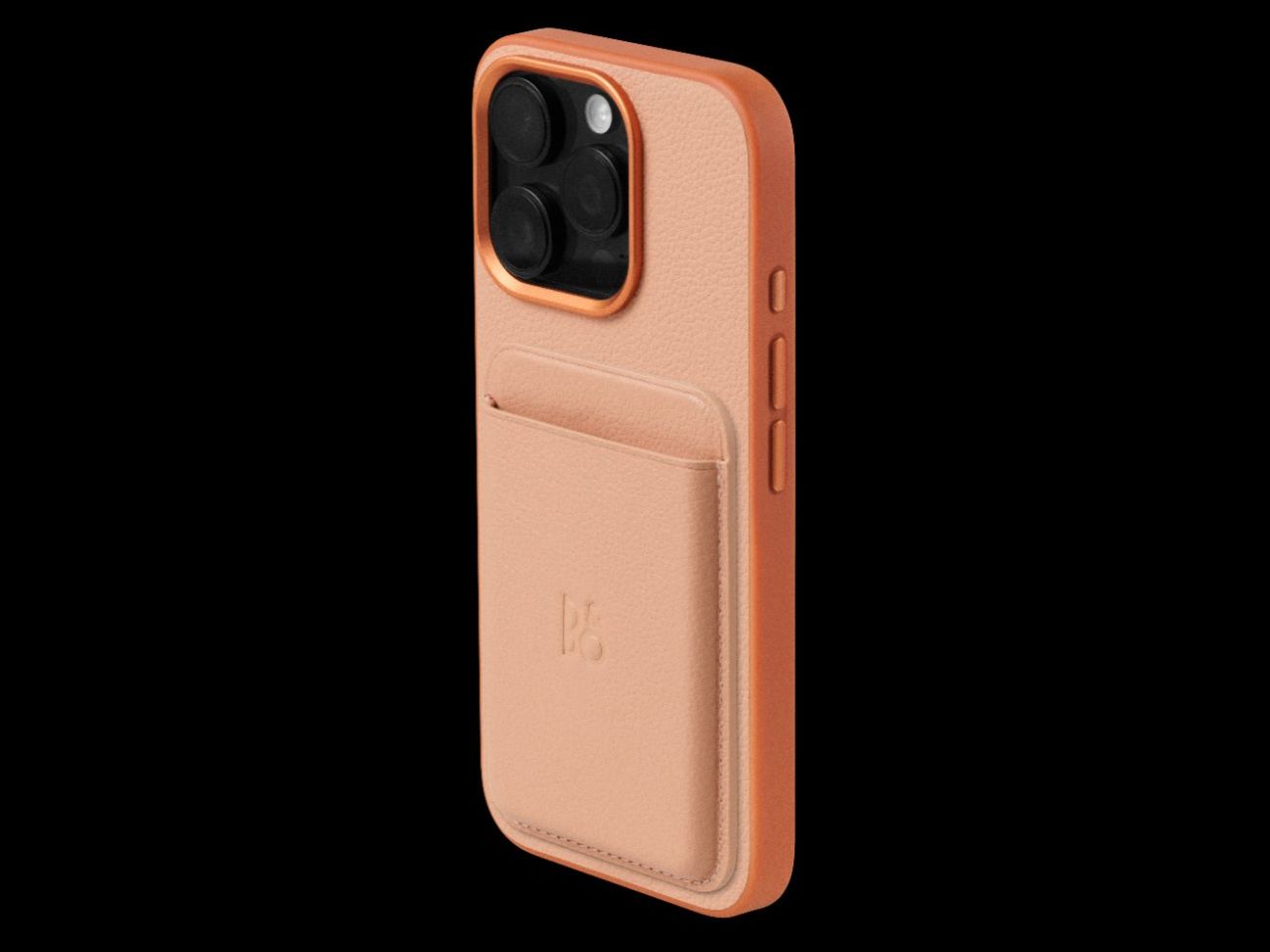 Bang & Olufsen Cover & Protezioni schermo: B&O MagSafe-kompatibler Kartenhalter, Apricot / Orange – Nuovo e nell'imballaggio originale da St. Gallen venduto da haeberlitv.ch 1
