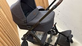 ABC Design Kinderwagen Kombi Grau mit Trittbrett - Top!