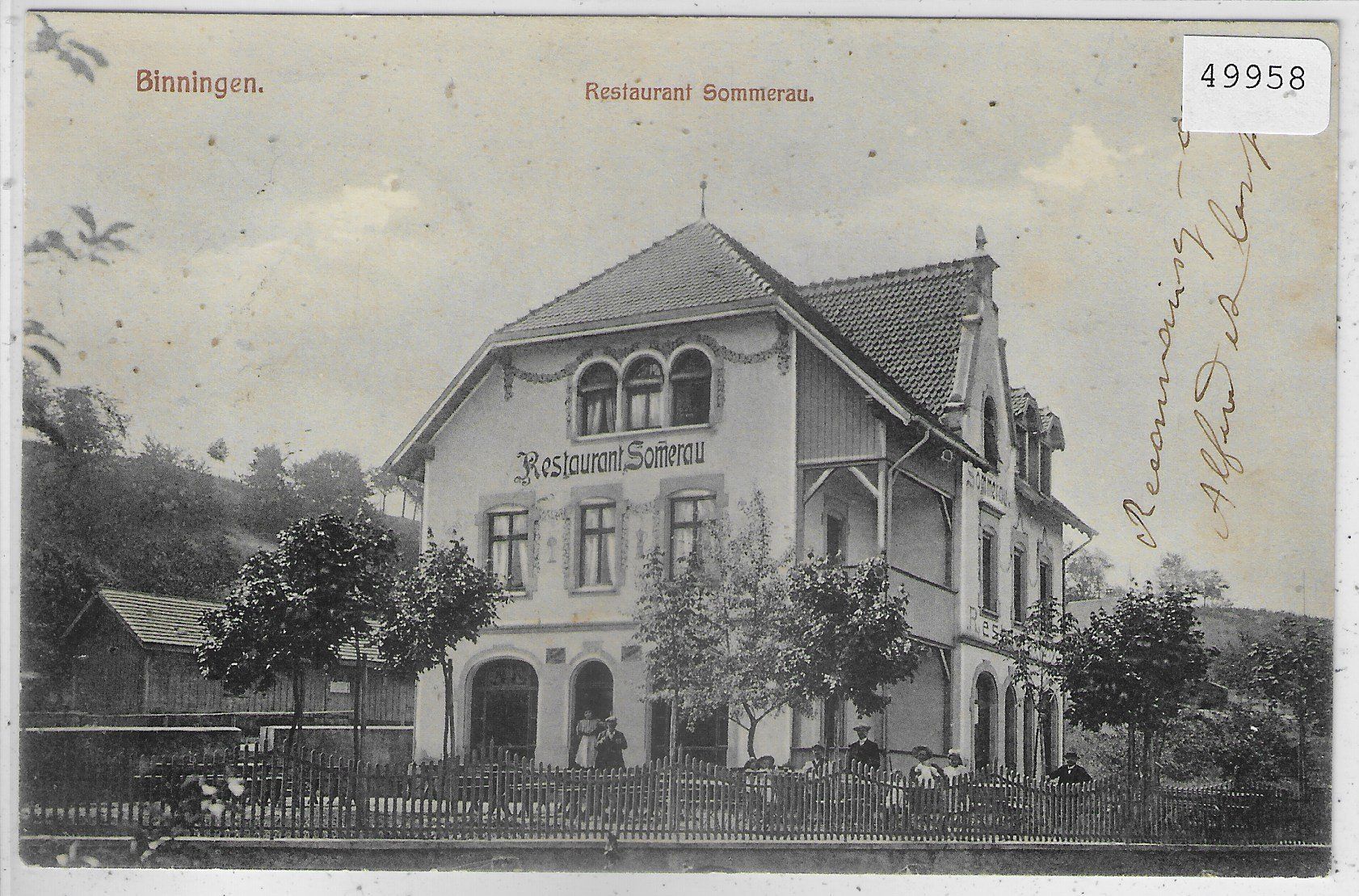 Ansichtskarten: Binningen - Restaurant Sommerau – Gebraucht aus Ettingen von Kartenplanet