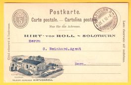 Privatganzsache Hirt von Roll 027.PrZD98 Kat. 160.-- 1A