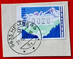 CH BRIEFMARKEN VOLLGESTEMPELT Hemberg  Siehe Original Foto  