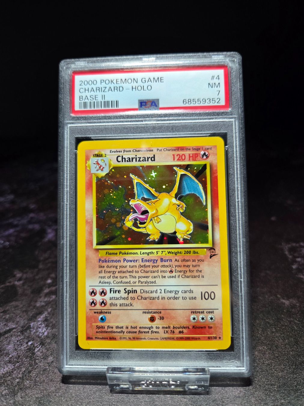 Pokémon Carte collezionabili: POKEMON CHARIZARD HOLO 2000 PSA 7 BASE 2 – Usato da Lauerz venduto da gp9_zt9k 4