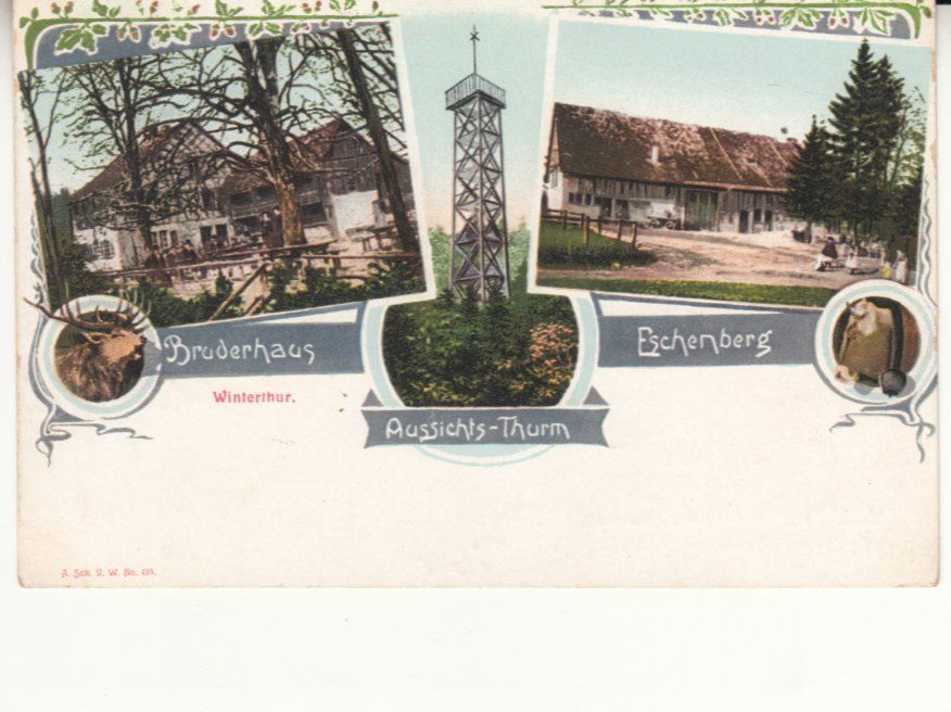 Cartoline postali: Winterthur 1907 – Usato da Bürglen TG venduto da StampGraf