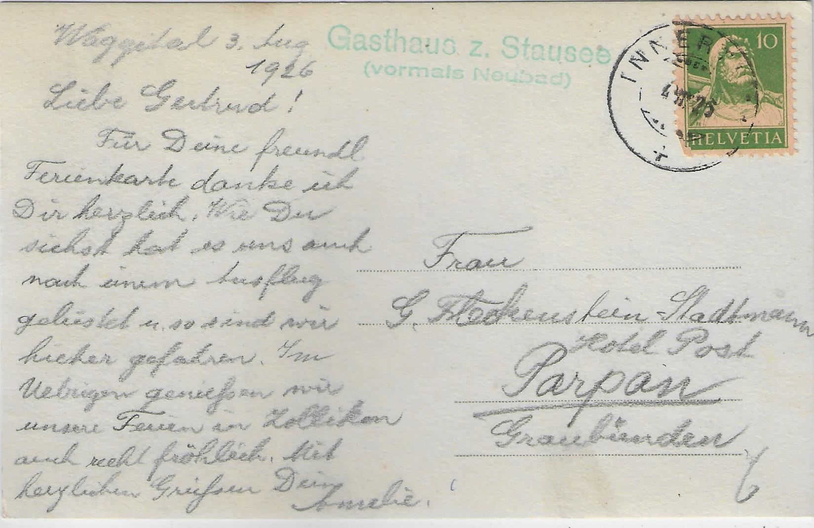 Cartes postales: Flubrig und Innertaler See – D'occasion à Ettingen par Kartenplanet 1