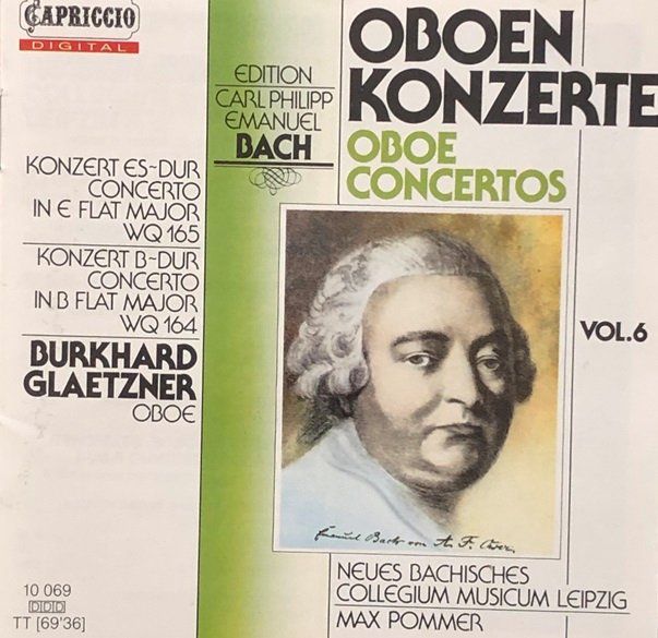 CDs: C.P.E. Bach - Oboenkonzerte (Burkhard Glaetzner) – Gebraucht aus Grüningen von azulamarillo