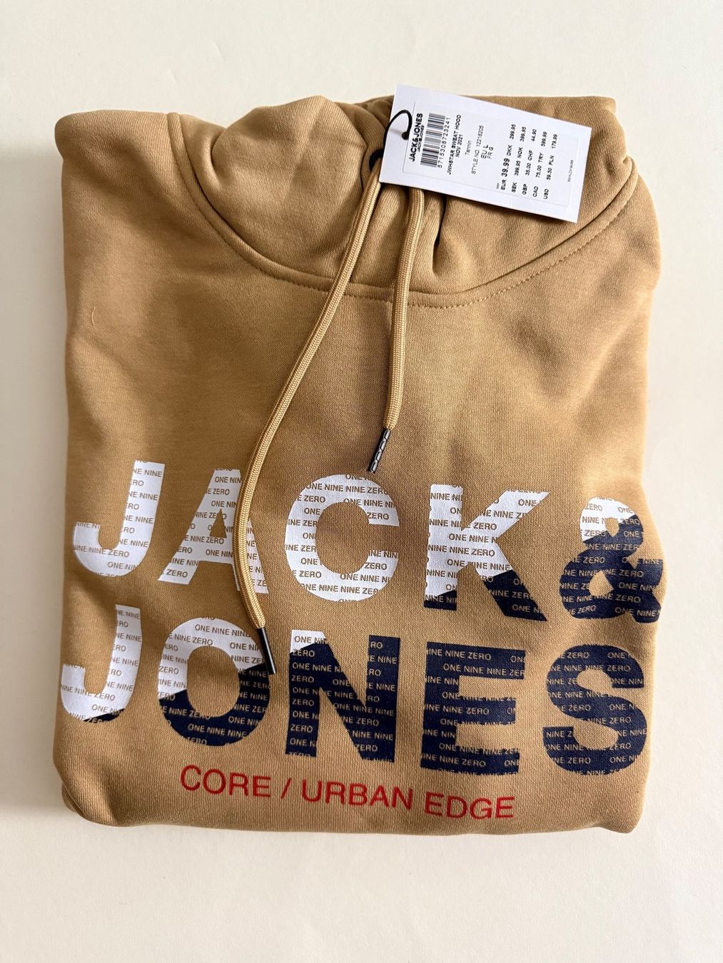 Jack & Jones Maglioni & Felpe: JACK & JONES, Kapuzenpullover JWHSTAR, Grösse L, Hellbraun – Nuovo e nell'imballaggio originale da Rudolfstetten venduto da gst_g7xl 3