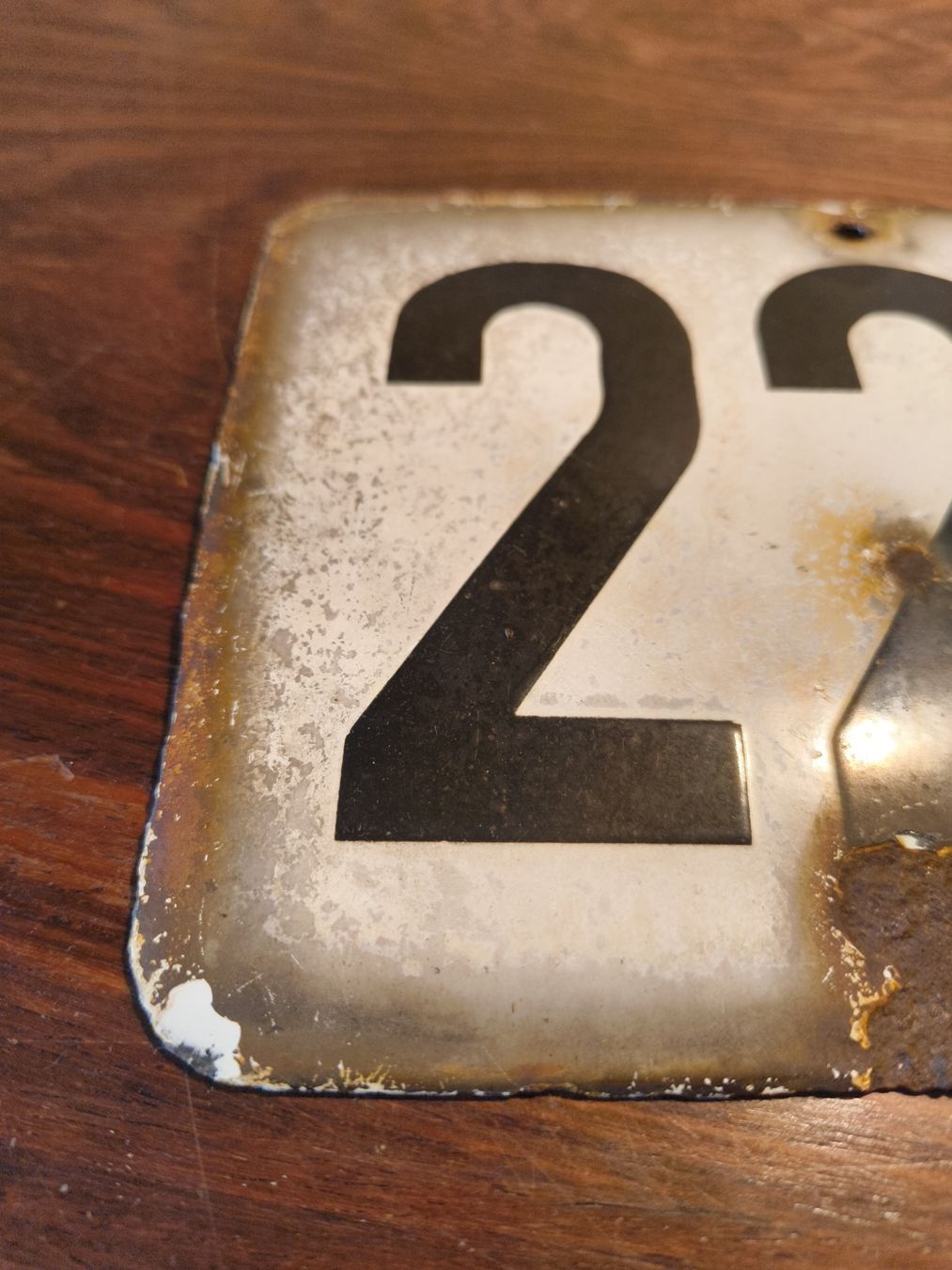 Insegne: Emailschild Hausnummer 227 – Usato da stettlen venduto da VintageBern_ch 1