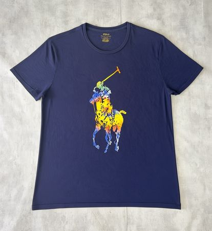 T-shirt Polo Ralph Lauren motif Big Pony bleu marine - L