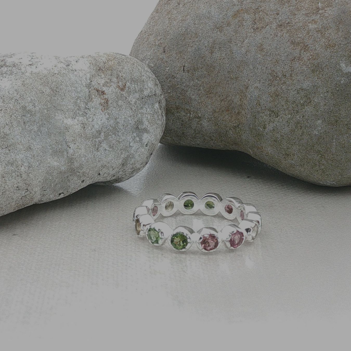 Olga Ribler Anelli: Ring 925 Sterling Silber mit Turmalinen Grösse 55 – Nuovo (secondo la descrizione) da Luzern venduto da Schmuckoutlet 3