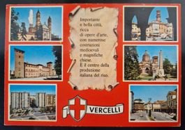 Vercelli Mehrbildkarte Italien 1985