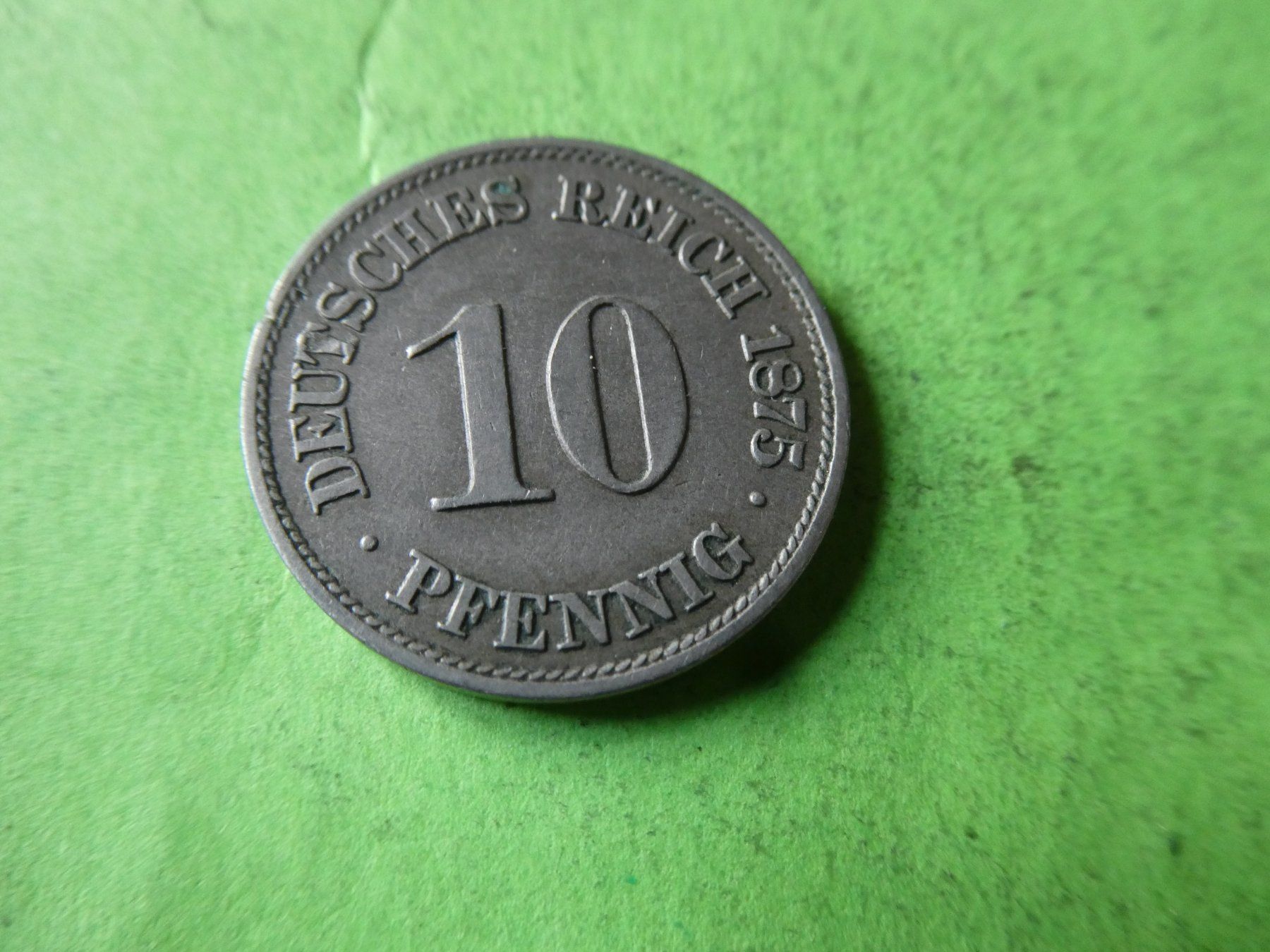 Toutes les monnaies: Dt. Reich 1875 A, 10 Pfennig – D'occasion à Hinterforst par Rohusri