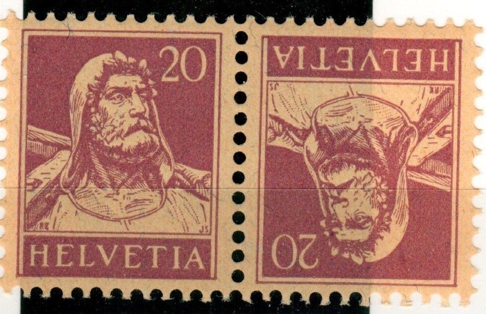 Alle Briefmarken: CH - Kehrdruck - K19 ** – Gebraucht aus Rombach von VENTIS-Auktionen