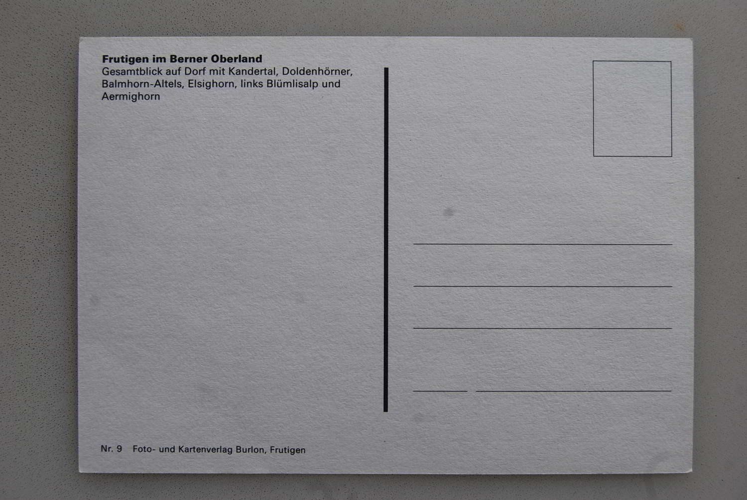 Cartoline postali: AK  Frutigen im Berner Oberland – Usato da Rüfenacht BE venduto da Toro06 1