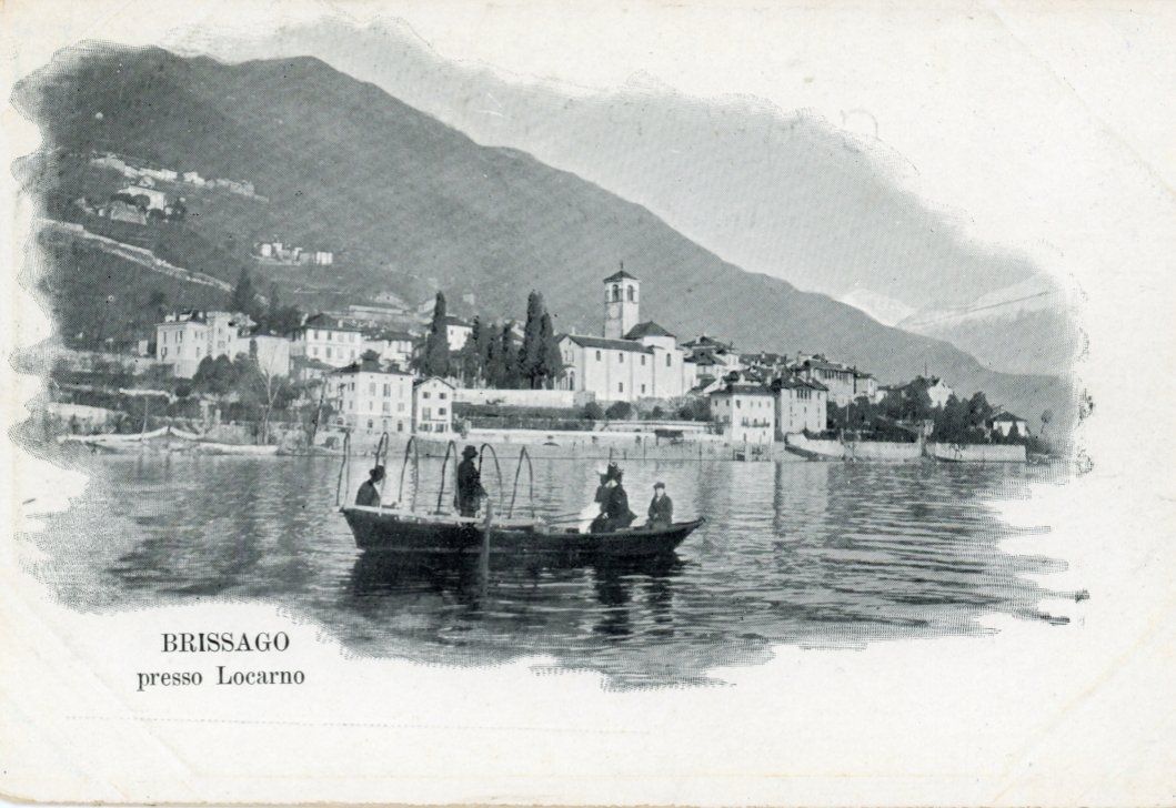 Cartoline postali: Brissago   TI  presso Locarno      ca. 1900 – Usato da Brig venduto da Valcards54