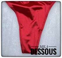 Sexy Verführerischer roter Satin Slip Women Tanga 🟥S🟥