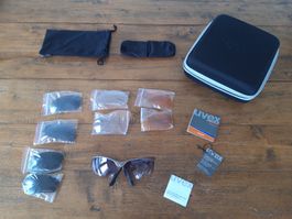 Uvex UVISION Super Pro Sonnenbrille neu + 4 Gläser 3 Etuis